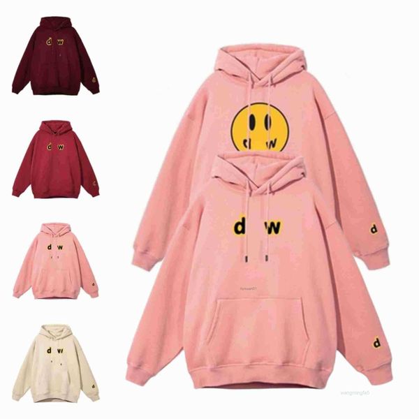 Sweats à capuche pour hommes Sweatshirts Hommes Designer Drews House Beau Petit Jaune Rétro Smiley Visage Lettres Imprimer Tshirt Printemps Tendance À Manches Longues High Street Hoode 6eg7