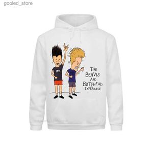 Sweats à capuche pour hommes Sweatshirts Hommes JackeSweatshirt Rock Music Beavis et Butthead Youth Sportswear Coton Grand Hommes Surdimensionné Harajuku Sweats À Capuche Personnalisé Q231110