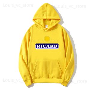 Sweats à capuche pour hommes Sweatshirts Hommes RICARD Sweat à capuche Streetwear Sweat à capuche Rose Vêtements Polerone Printemps Automne Vêtements Femmes Harajuku Pull Tops T230907