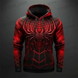 Sweats à capuche pour hommes Sweatshirts pour hommes 3D Spider Graphic Prints Pull à capuche décontracté Vacances sortant Printemps Automne Vêtements Harajuku Chemise à capuche surdimensionnée T231220