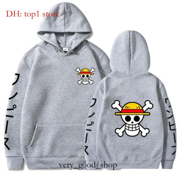 Sweats à capuche masculine Swetshirts Men's Anime One Piece Luffy Fleece Sweat à capuche Spring and Automne Manga Boy Girl Girl Clothes's Rowe22 6292