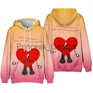 Hoodies voor mannen Sweatshirts Hoodies voor mannen Bad Bunny Mannen Vrouwen Cosplay Come Sweatshirts Jongens Meisjes Cartoon Anime Pullovers Un Verano Sin Ti Hoodie x0713