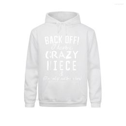 Herenhoodies Sweatshirts Herenhoodies Lange mouwen Damessweatshirts Grappig Tante Oom Oversized hoodie Back Off I Have A Crazy Niece Comfortabele capuchons 1DI3