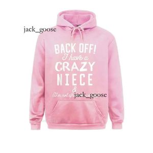 Herenhoodies Sweatshirts Herenhoodies Damessweatshirts met lange mouwen Grappige tante Oom Oversized hoodie Back Off I Have A Crazy Niece Comfortabele capuchons 463