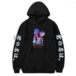 Sweats à capuche pour hommes Sweats à capuche pour hommes Votre nom Anime Sweat à capuche à manches longues Hommes Femmes Sweat Harajuku Streetwear 2022 Style décontracté Couple Vêtements x0713