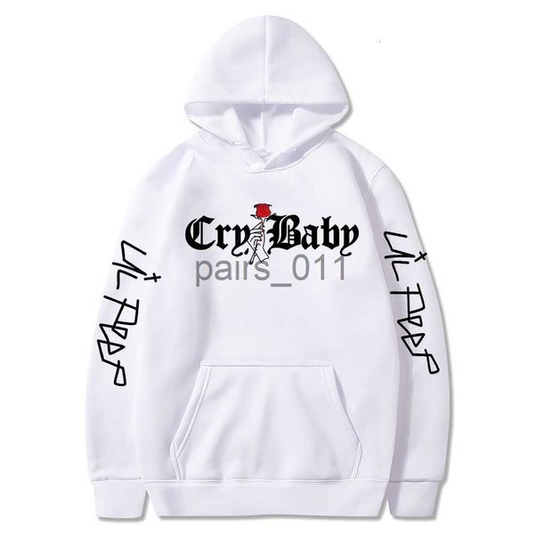 Sweats à capuche pour hommes Sweatshirts Pantalons pour hommes Sweats à capuche pour hommes 2023 LilPeep Rose Cry Mode d'hiver Unisexe Couple Pull Streetwear Sweatshirts Homme Sudaderas 230414 x0914