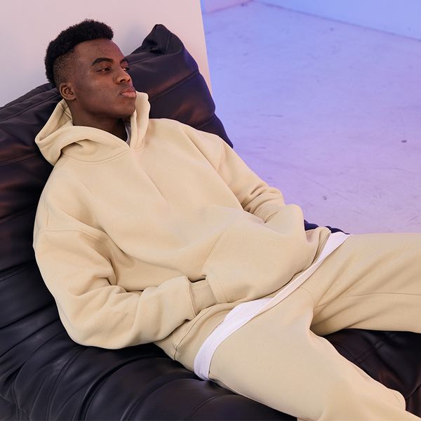 Sweats à capuche pour hommes Sweatshirts Pull pour hommesPulls surdimensionnés pour hommes, sweats à capuche décontractés à la mode européenne et américaine, couleur kaki personnalisée