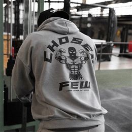 Sweats à capuche pour hommes Sweats à capuche en coton pour gymnases d'hiver pour hommes Fitness Bodybuilding Sweat Veste Poches kangourou hautes Marque de qualité Hoodie Vêtements 230801