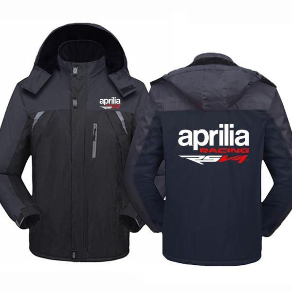 Sweats à capuche pour hommes Sweatshirts hommes hiver Aprilia Racing RSV4 vestes coupe-vent manteaux imperméables épaissir chaud extérieur vêtements à capuche pour hommes