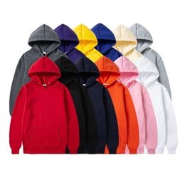 Heren Hoodies Sweatshirts Heren Dames Effen Kleur Zwart Rood Wit Grijs Roze Trui Fleece Modemerk Herfst Winter Toevallig Mannelijke Tops 220924