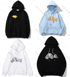 Sweats à capuche pour hommes Sweatshirts Mens Designer Pull de luxe Spray Imprimé Palmes à capuche Angel Sweat à capuche Loose Lovers Pa Jumper Femmes Sweat à capuche surdimensionné