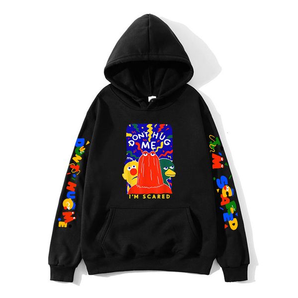 Sweats à capuche pour hommes Sweatshirts Hommes Dont Hug Me Im Scared Cartoon Graphic Hommes Femmes Vêtements Mâle Top Unisexe Automne Hiver Sudadera Vêtements 2303241ayc7qty