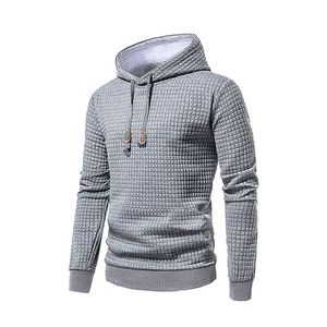 Sweats à capuche pour hommes Sweater Hooded Sweater Automne décontracté Slim Ajustement Long Sleep Chaît Mentille tricoté