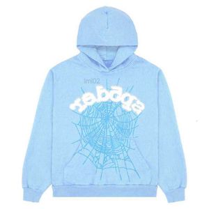 Sweats à capuche masculine Sweatshirts pour hommes Hoodies New Sky Sp der Men Femmes Hip Hop Young Thug Spider Sweat à swets de swets à swets à sweats imprimés Blu Blu Blu Wholesale