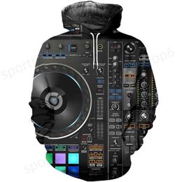 Heren Hoodies Sweatshirts Heren Hoodies Sweatshirts 3D Print DJ Mixing Controller Art Kleding Street chic Heren Dames Trui Grappig Unisex Hoodie/Sweater/Rits