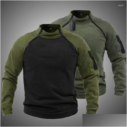 Hoodies dos homens moletom com capuz dos homens uniforme militar do exército dos homens camisa de combate tático roupas de caça inverno roupa interior térmica dhcwo