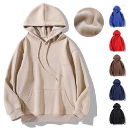 Sweats à capuche pour hommes Sweatshirts Sweats à capuche pour hommes Polaire d'hiver Unisexe Vêtements de haute qualité Hommes Coton Lourd Pour Sudaderas Con Capucha Hombre