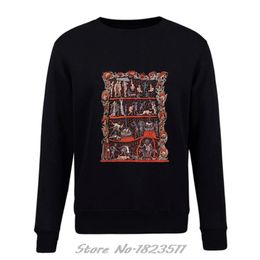 Sweats à capuche pour hommes Sweatshirts Hommes Hommes Automne Hiver Sweat-shirt Hortus Deliciarum Hell Medieval Torture Satan Sweat à capuche Hip Hop Veste Tops Pubudyinrn