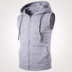 Sudaderas con capucha para hombre Sudadera con capucha sin mangas para hombre Chaleco para hombre Ropa Chándal para hombre