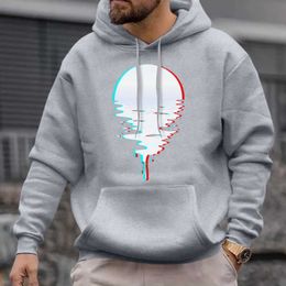 Sudaderas con capucha para hombre Sudaderas con capucha deportiva para hombre Hombre Otoño Invierno Ajuste de gradiente informal Estampado solar Poeta de manga larga con capucha Zapatilla de casa cálida G221011