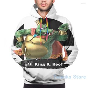 Sweats à capuche pour hommes Sweat-shirts pour hommes Sweat-shirt drôle pour femmes SUPER SMASH BROS ULTIMATE - 67 KING K. ROOL Imprimer Sweat à capuche décontracté StreatwearMen's