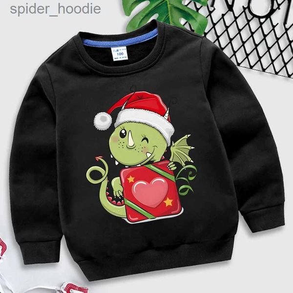 Sudaderas con capucha para hombres Sudaderas Feliz Navidad Dinosaurio Imprimir Niños Sudadera Niños Niñas Manga larga Y2k Sudadera Niños Gráfico Navidad Vacaciones Sudadera con capucha L231101