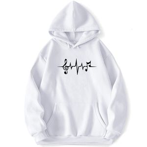 Men S Hoodies Sweatshirts Muziek Puls Heartbeat Notes Clef Frequency Wave Sound Festival Men Hooded Trapstar Pocket Autumn Jumpers 221203