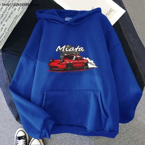 Sudaderas con capucha para hombre Sudaderas MX5 Letra D Sudadera con capucha para hombre Drift Y2k Sudadera Anime Mazda Coche impreso Miata Street Wear Regalo para hombres para niños Promo Ropa para hombres 24328