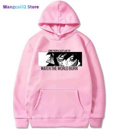 Heren Hoodies Sweatshirts My Hero Academia Hoodies Men Vrouwen Hip Hop Sweatshirt Dabi Eyes Anime Black Hoodies Tops kleren 022023H