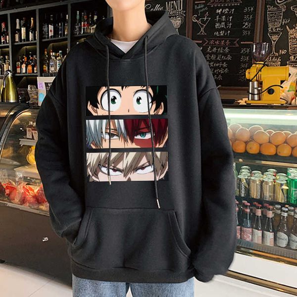 Sweats à capuche pour hommes Sweatshirts My Hero Academia Sweats à capuche Streetwear Mâle Japonais Anime Sweat à capuche décontracté Nouveau 2022 Printemps Sweat-shirts surdimensionnés Pulls à capuche pour hommes T221008