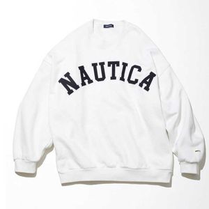 Sweats à capuche pour hommes Sweatshirts NAUTICA Grande lettre brodée Crewneck Pull Sweat-shirt pour hommes et femmes coton lourd décontracté athleisure couple à manches longues x0905