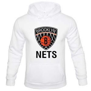 Heren Hoodies Sweatshirts Nets 'NETS BROOKLYN NEW YORK' Heren Herfst Winter Fleece Hoodie Los Casual Mode Sport Print Straat Hoodie Herenkleding