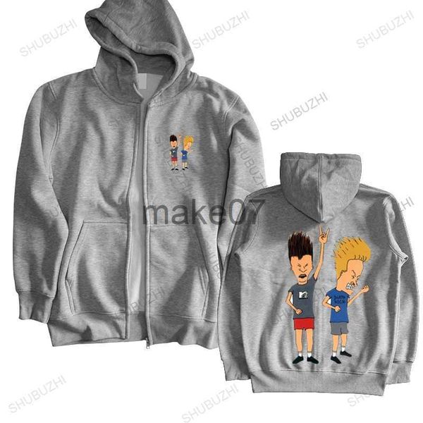 Sudaderas con capucha masculina sudaderas nuevas llegadas para hombres sudaderos otoñales sudadera con capucha negra beavis y butthead hard rock show de televisión hombres para hombre sudadera con capucha shubuzhi shubuzhi j230803