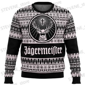 Hoodies voor heren Sweatshirts Nieuwe kersttrui voor heren Jachtkleding Elanden Grafische kleding Oversized T-shirt met lange mouwen Top Herfstkleding Heren Hoodies T231220