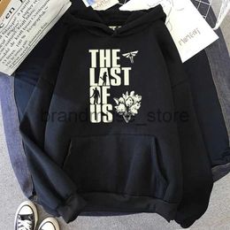 Sweats à capuche masculine Sweatshirts Nouveau jeu The L-Last of Us Pattern Print Sweat à capuche Men et personnalité décontractée pour femmes Sweatshirt lâches Sweatshirts J231019