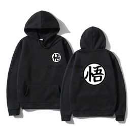 Sweats à capuche pour hommes Sweatshirts Nouveau Japonais Anime Hommes Femme Sweat À Capuche Multipour Mignon Dessin Animé Goku Imprimer Harajuku Sweat À Capuche Poleron Hombre T240217