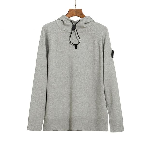 Sweat-shirt à capuche pour hommes et femmes, pull de sport à manches longues, à lacets, nouvelle collection automne et hiver, Stone-008