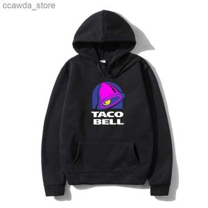 Sudaderas con capucha para hombre Sudaderas Nuevo Taco Bell Comida Ropa de abrigo Hombres Sudadera con capucha Otoño S -3XL Sudadera con capucha Q231226