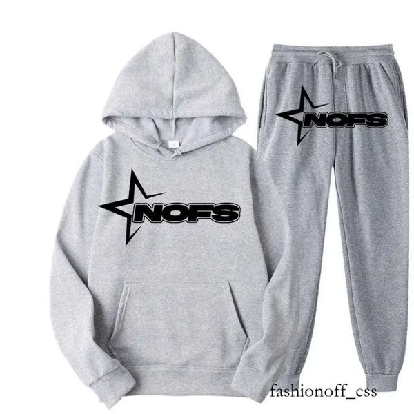 Sweats à capuche pour hommes Sweatshirts Nofs Y2K Pantalon Baggy 2 pièces Ensembles Costume Hommes 2023 Harajuku Hip Hop Mode Punk Rock Gothique Pantalons de survêtement Costumes 626 228