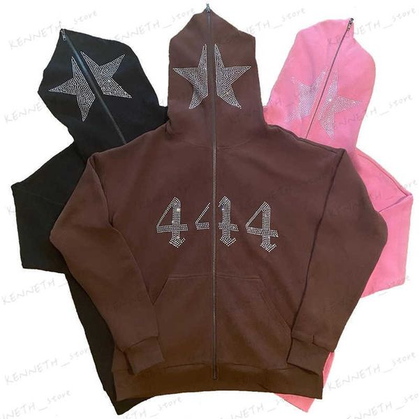 Sweats à capuche masculine Sweats sur-size Cardigan Femme Inspuling Sweater Automne Trendsetter TrendSetter Y2k T230322