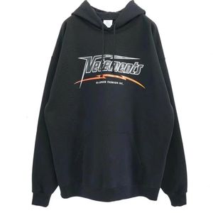 Heren Hoodies Sweatshirts Oversized Vetements Zwarte Hoodie Express Print Heren Dames 1 Puur Katoen 230829