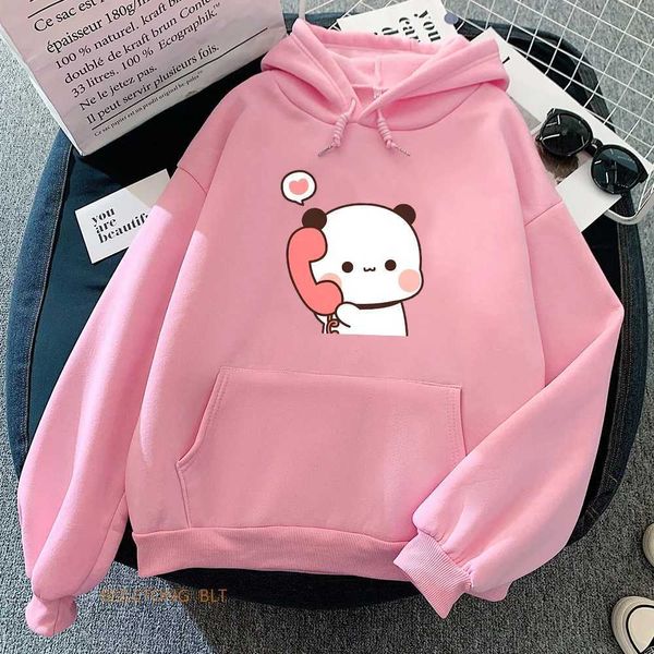 Sweats à capuche pour hommes Panda Bear Bubu Dudu Appeler Sweatshirt Womens / Mens Cartoon Imprimé Hoodie mignon Girl Girl Winter Hooded Hooded Hooded Q240506