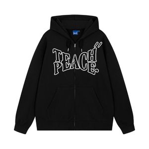 Sudaderas con capucha para hombres sudaderas Peace LOGO AMERICAN CONDEA 2023 Invierno Harajuku Cardigan Cardigan Hip Hop Zip-Up para hombres y mujeresMen's