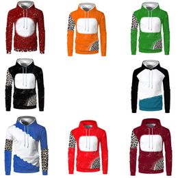 Heren Hoodies Sweatshirts Gepersonaliseerde Sublimatie Blank Pullover Hoodie Dames Heren Sweatshirt met lange mouwen voor DIY Printing Gift 230923