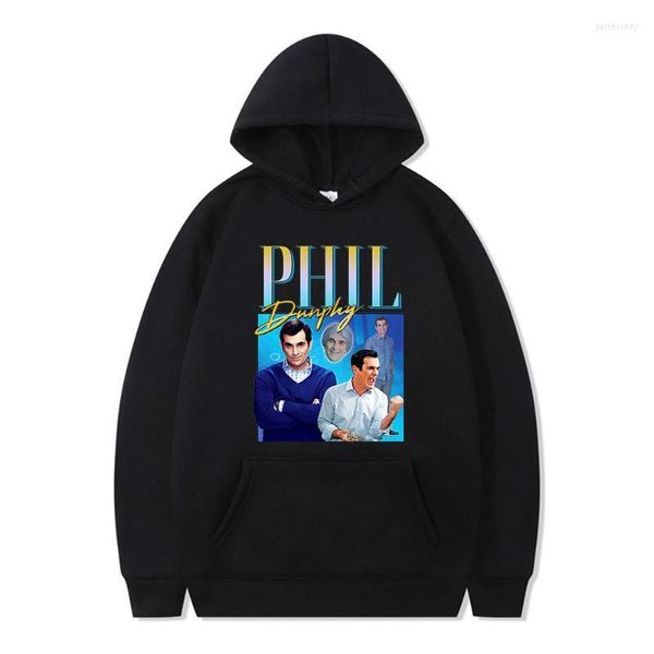 Sweats à capuche pour hommes Sweatshirts Phil Dunphy Sweat à capuche Funny TV Show Rétro 90s Vintage Graphics Pull à manches longues Hommes Streetwear Harajuku Oversiz