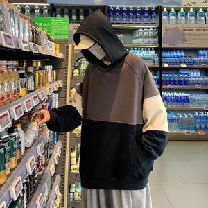 Heren Hoodies Sweatshirts Plus Size Lente Herfst Sweatshirt Mannen Oversized Harajuku Patchwork Hoodie Koreaanse Stijl Streetwear Tops Long Sle