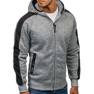 Heren Hoodies Sweatshirts Plus Size3XL Hoodie Mannen Herfst Winter Fullsleeve Zipper Cardigan Casual Slanke Slanke Sweatshirt met capuchon