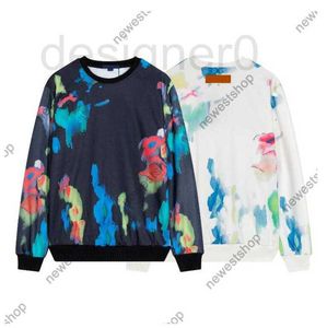 Sweats à capuche pour hommes Sweatshirts populaires 2022 Femmes Sweats à capuche pour hommes Designer Hoody Rainbow Tie Dye Lettres Imprimer Coton Sweat-shirt Casual Haute Qualité Blanc Noir 120P