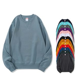 Sudaderas con capucha para hombres sudaderas de algodón puro sudadera redonda de cuello sólido fuera de los hombros sudadera con capucha de talla de talla unisex sudadera para hombres 230812