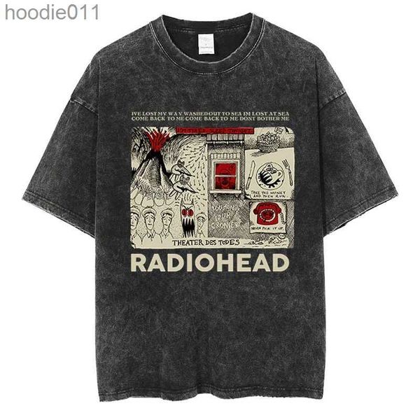 Sudaderas con capucha masculina sudaderas RAHEAD Classic Retro Rock Band Graphic Camiseta ultra fina de algodón Hip Hop Ropa de la calle Camiseta de manga corta C24325